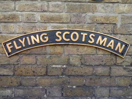 Flying Scotsman sign